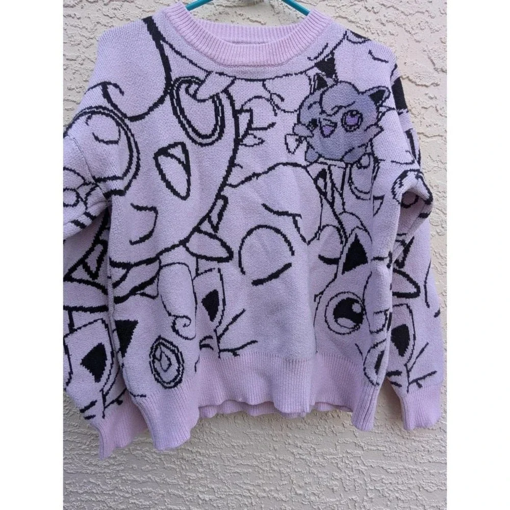 Y2K Purple Knit Sweater YWFG‎ Medium